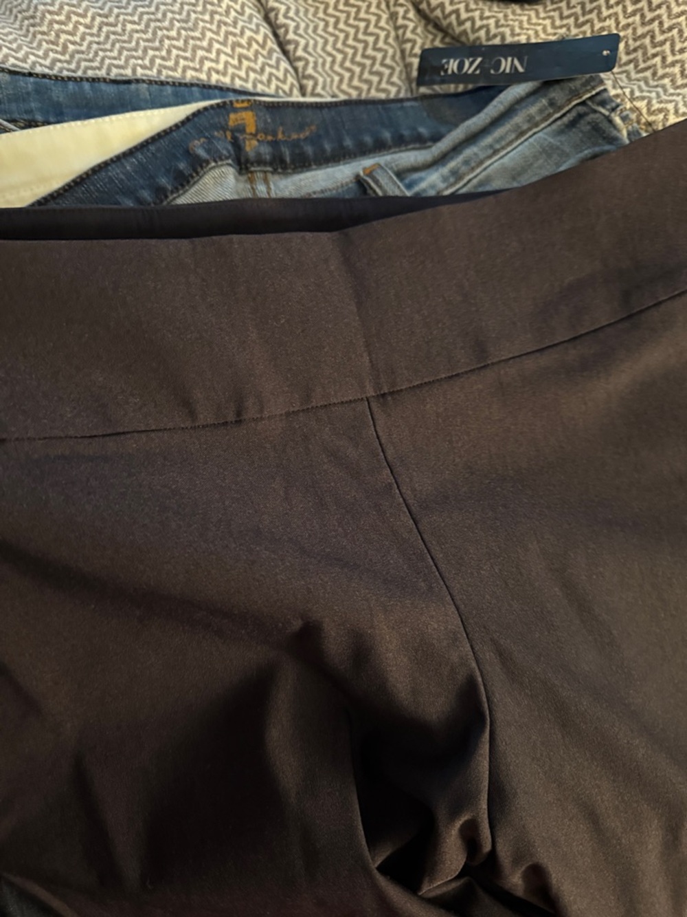 NIC+ZOE Dark Blue Pull-On Ponte Pants